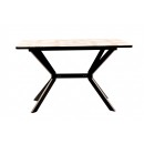 Стол ВВР Миллер 3D 5/черный №7, стекло ф/п 120/80